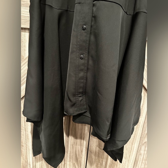 NWT Karl Lagerfeld Logo Belt Handkerchief Hem Midi Dress - Picture 8 of 12